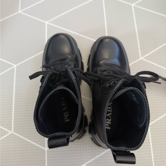 Women's Black Monolith Combat Boots - Picture 10 of 16